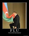 Ilham Aliyev and the Azerbaboon flag